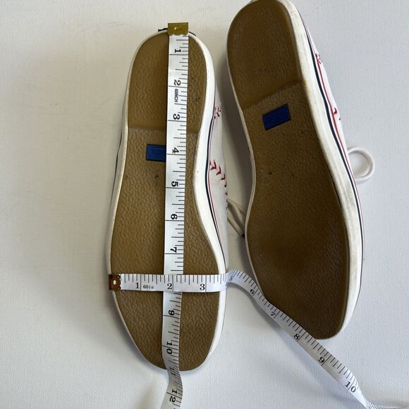 Keds Baseball Stitch Canvas Women's Size 10 Sneakers Shoes White Lace Up - Picture 7 of 10